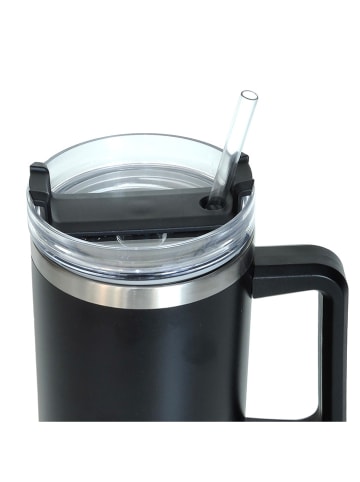 IRIS Barcelona Roestvrijstalen isoleerbeker zwart - 1,2 ml