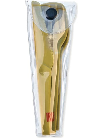 IRIS 3tlg. Besteck-Set in Oliv - (L)15,5 cm
