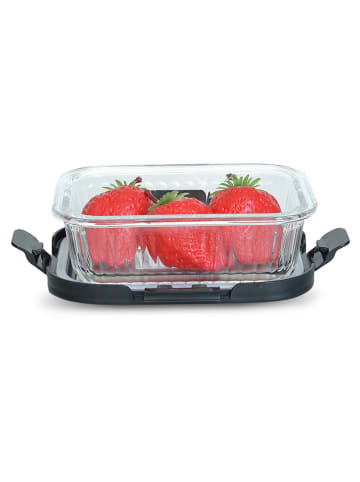 IRIS Barcelona Frischhaltedose in Silber/ Schwarz - 370 ml