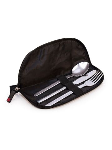 IRIS Barcelona Bestecktasche in Schwarz - (L)10 x (B)2 x (H)24 cm