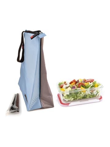 IRIS Barcelona Isolier-Snacktasche in Hellblau - (B)30 x (H)24 x (T)13 cm