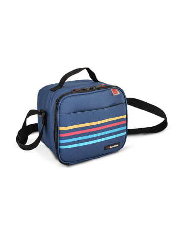 IRIS Barcelona Isoleerlunchtas "City" blauw - (B)22 x (H)18 x (D)13 cm