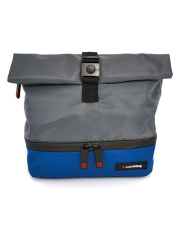 IRIS Barcelona Isolier-Lunchtasche in Grau/ Blau - (B)23 x (H)31x (T)16 cm