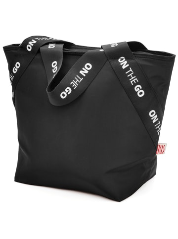 IRIS Barcelona Isolier-Lunchtasche "On the go" in Schwarz - (B)24 x (H)33,5 x (T)14 cm