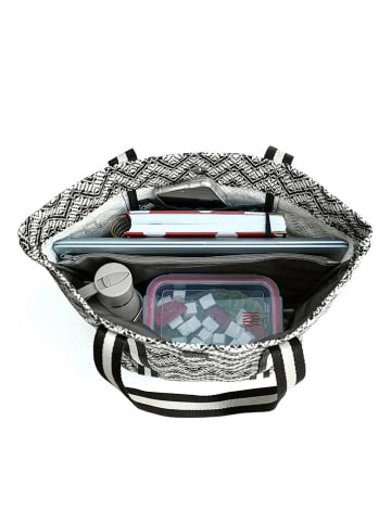 IRIS Barcelona Isoliertasche in Schwarz/ Weiß - (B)37 x (H)45 x (T)15 cm