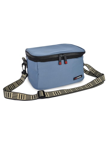 IRIS Barcelona Isoleerlunchtas "Tribal" blauw - (B)24,5 x (H)18,5 x (D)14 cm