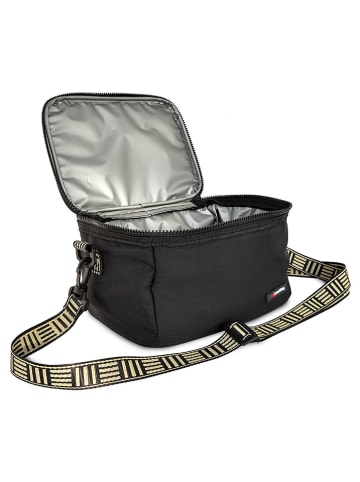 IRIS Barcelona Isolier-Lunchtasche ''Tribal'' in Schwarz - (B)24,5 x (H)18,5 x (T)14 cm