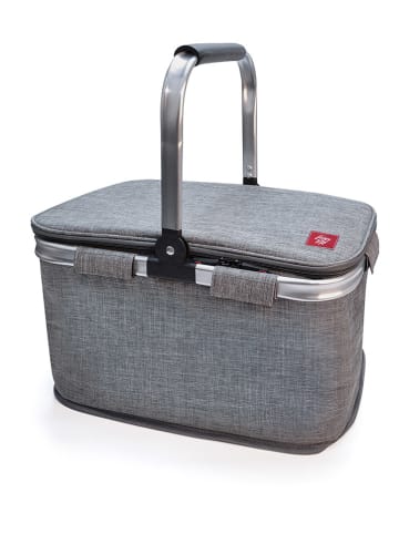 IRIS Barcelona Isolier-Picknickkorb in Grau - (B)43 x (H)24 x (T)27 cm