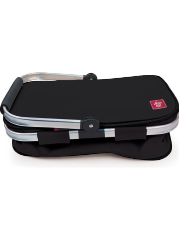 IRIS Barcelona Isolier-Picknickkorb in Schwarz - (B)43 x (H)27 x (T)24 cm