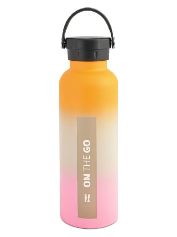 IRIS Barcelona Isoleerfles "On the go" oranje/lichtroze - 750 ml
