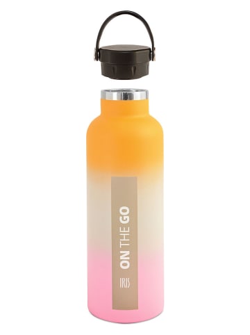 IRIS Barcelona Isoleerfles "On the go" oranje/lichtroze - 750 ml
