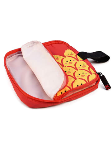 IRIS Barcelona Torba w kolorze czerwono-żółtym na kanapki - 16 x 16 cm