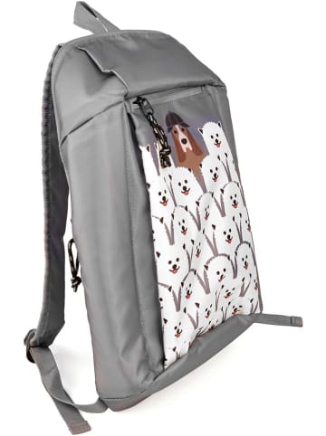 IRIS Barcelona Kühlrucksack in Hellgrau/ Weiß - (B)29 x (H)40 x (T)11 cm