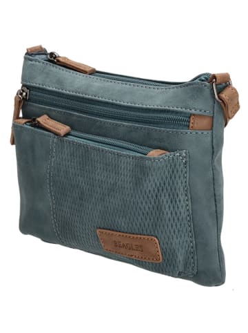 Beagles Schoudertas "Brunete" blauw - (B)24 x (H)16 x (D)4 cm