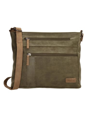 Beagles Umhängetasche in Khaki - (B)30,5 x (H)24,5 x (T)8 cm
