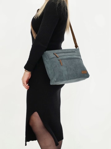 Beagles Torebka "Brunete" w kolorze niebieskim - 30 x 24 x 8 cm