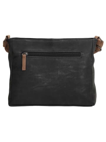 Beagles Umhängetasche "Brunete" in Schwarz - (B)23 x (H)19 x (T)7 cm