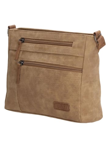 Beagles Umhängetasche in Beige - (B)23 x (H)19 x (T)7 cm