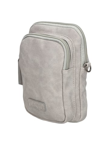 Beagles Torebka "Malaga" w kolorze szarym na telefon - 12 x 19 x 2 cm