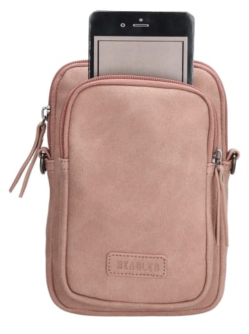 Beagles Torebka "Malaga" w kolorze jasnoróżowym na telefon - 12,5 x 19,5 x 2,5 cm