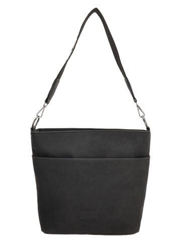 Beagles Schultertasche "Malaga" in Schwarz - (B)32 x (H)26 x (T)12 cm