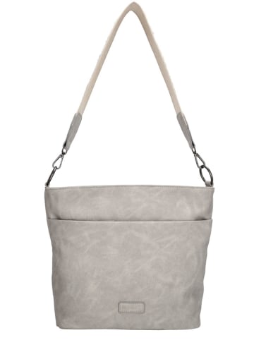 Beagles Schultertasche "Malaga" in Grau - (B)32 x (H)26 x (T)12 cm