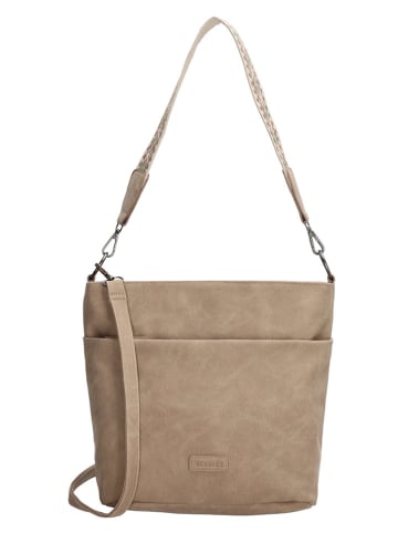 Beagles Schoudertas "Malaga" beige - (B)32 x (H)26 x (D)12 cm