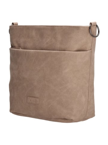 Beagles Schultertasche "Malaga" in Beige - (B)32 x (H)26 x (T)12 cm