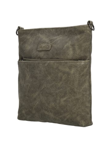 Beagles Umhängetasche "Malaga" in Khaki - (B)26 x (H)25 x (T)4 cm