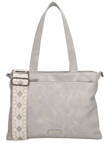 Beagles Schultertasche "Malaga" in Grau - (B)31 x (H)24 x (T)10 cm