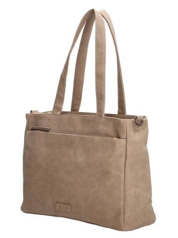 Beagles Schultertasche "Malaga" in Beige - (B)31 x (H)24 x (T)10 cm