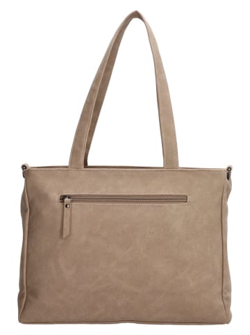 Beagles Torebka "Malaga" w kolorze beżowym - 31 x 24 x 10 cm