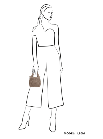 Beagles Handtas "Navarra" grijs - (B)17 x (H)17 x (D)8 cm