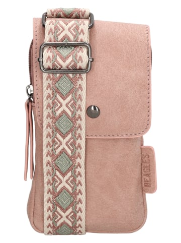 Beagles Torebka w kolorze jasnoróżowym na telefon - 11 x 20 x 2 cm