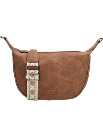 Beagles Umhängetasche "Malaga" in Hellbraun - (B)28 x (H)18 x (T)8 cm