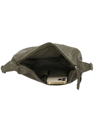 Beagles Schoudertas "Malaga" kaki - (B)28 x (H)18 x (D)8 cm