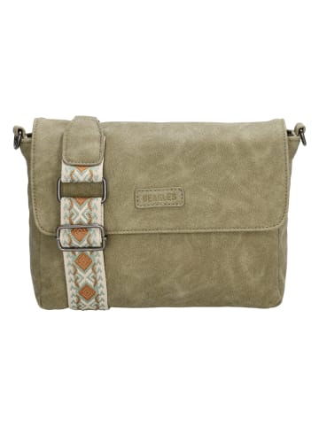 Beagles Umhängetasche in Khaki - (B)24 x (H)17 x (T)7 cm
