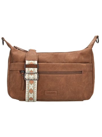 Beagles Torebka "Malaga" w kolorze jasnobrązowym - 30 x 18 x 10 cm