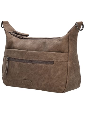 Beagles Schoudertas "Malaga" lichtbruin - (B)30 x (H)18 x (D)10 cm