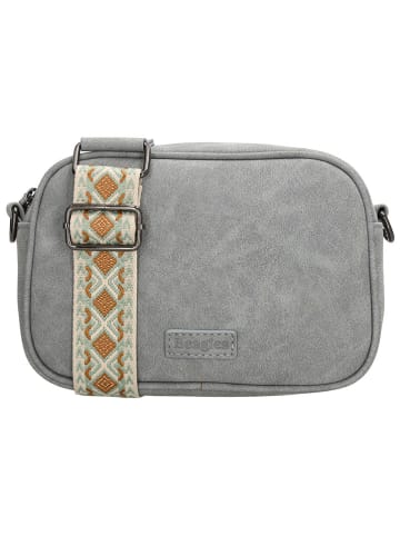 Beagles Torebka "Malaga" w kolorze szarym - 18,5 x 12 x 4,5 cm