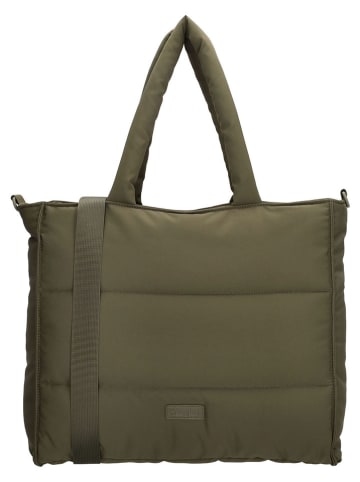Beagles Henkeltasche in Khaki - (B)36 x (H)32 x (T)12 cm