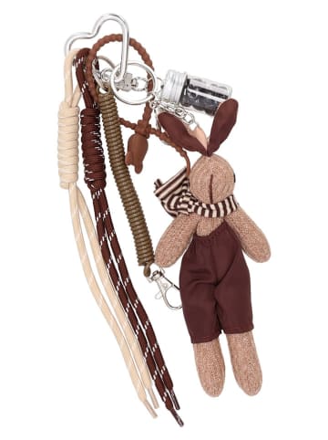 Beagles Brelok "Trendy" w kolorze brązowo-jasnobrązowym do kluczy i torebek