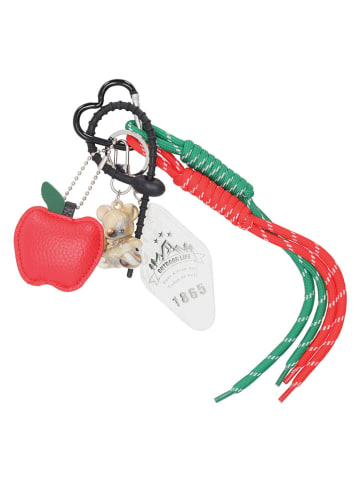 Beagles Tas-/Sleutelhanger"Trendy" rood/groen