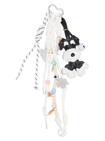 Beagles Brelok "Trendy" w kolorze biało-czarnym do kluczy i torebek