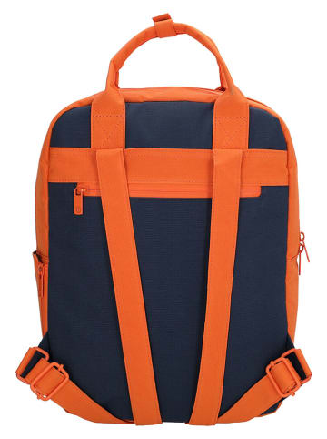 Beagles Plecak "Nova" w kolorze granatowo-pomarańczowym - 27 x 37 x 10 cm