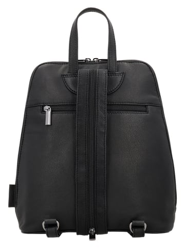 Beagles Leren rugzak "Benidorm" zwart - (B)25 x (H)29 x (D)9 cm