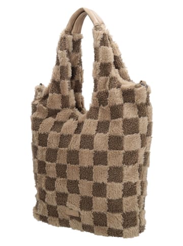 Beagles Shopper "Foz" in Hellbraun/ Beige - (B)33,5 x (H)58 x (T)5 cm