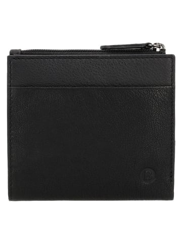 Beagles Leder-Geldbörse "Benidorm" in Schwarz - (B)11 x (H)9,5 x (T)1,5 cm