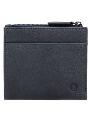 Beagles Skórzany portfel "Benidorm" w kolorze granatowym - 11 x 9,5 x 1,5 cm