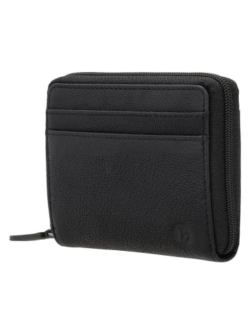 Beagles Leren portemonnee "Benidorm" zwart - (B)10,5 x (H)8 x (D)1,5 cm